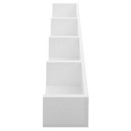 Homcom Wooden Wall-Mounted Storage Media Display Shelf Center Rack, White - thumbnail 6