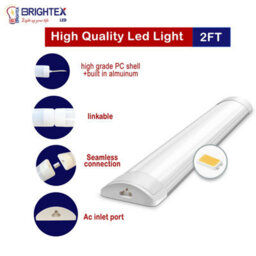 Brightex LED Brightex 2Ft Linkable Led Batten Light 30W 3000 Lumen 600mm Ceiling Mount Slimline Garage Office Workshop Cool White 6500K - thumbnail 3
