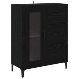 Walplus Sideboard Black Oak 69.5 X 34 X 90 Cm Engineered Wood And Iron - thumbnail 2
