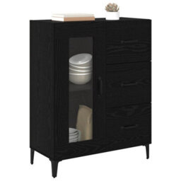 Walplus Sideboard Black Oak 69.5 X 34 X 90 Cm Engineered Wood And Iron - thumbnail 3
