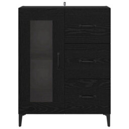 Walplus Sideboard Black Oak 69.5 X 34 X 90 Cm Engineered Wood And Iron - thumbnail 6