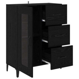 Walplus Sideboard Black Oak 69.5 X 34 X 90 Cm Engineered Wood And Iron - thumbnail 5