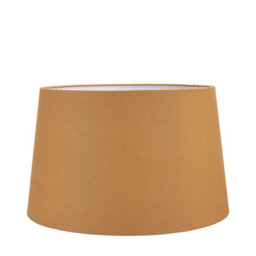 Pacific Lifestyle 40Cm Mustard Yellow Handloom Tapered Cylinder Table Floor Lamphade - thumbnail 5