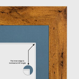 AK Frames 12X12 Rustic Oak Modern Multi Photo Frame With Pompadour Mount - Holds 4 Apertures (4X) 6X4 Photos - thumbnail 7