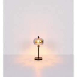 Luminosa Lighting Luminosa Corry 28Cm Pendant Ceiling Light Matt Black Smoke Glass Shade 1X E27 - thumbnail 5