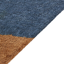 Beliani Rug Xuluf Blue 140 X 200 Cm Cotton