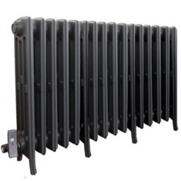 Electric 4 Column Sovereign Cast Iron Radiator - 660mm(H) X 990mm (L) - Ral 7016 Anthracite Grey - thumbnail 1