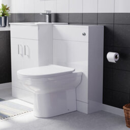 Nes Home Nanuya 500mm Vanity Basin, Wc Unit & Elso Back To Wall White - thumbnail 4