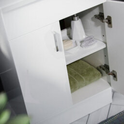Nes Home Nanuya 500mm Vanity Basin, Wc Unit & Elso Back To Wall White - thumbnail 5