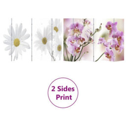 Berkfield Decorative Folding Room Divider 217X170 Cm Flower - thumbnail 6