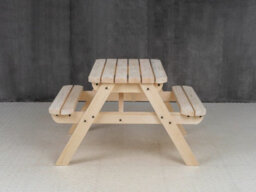 Arbor Garden Solutions Classic Rounded Pub Style Picnic Bench And Table (5Ft, Natural Finish) - thumbnail 4