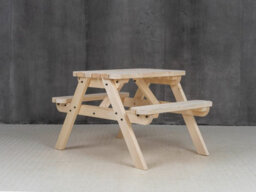 Arbor Garden Solutions Classic Rounded Pub Style Picnic Bench And Table (5Ft, Natural Finish) - thumbnail 3