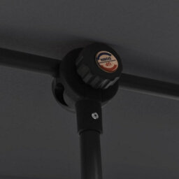 Berkfield Outdoor Parasol With Aluminium Pole 2X1.5 M Black - thumbnail 7