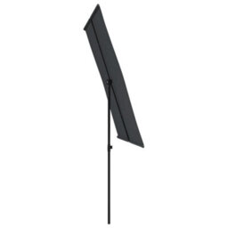Berkfield Outdoor Parasol With Aluminium Pole 2X1.5 M Black - thumbnail 4