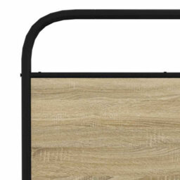 Berkfield Metal Bed Frame Without Mattress Sonoma Oak 180X200 Cm Super King - thumbnail 7