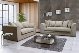 Casper Fabric 3&2 Seater Sofa Set Beige - thumbnail 1