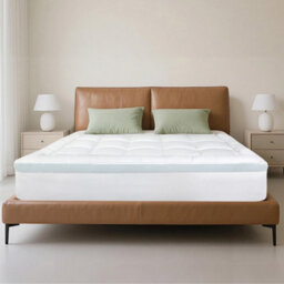 Lavio Quilted Mattress Protector Double Deep Memory Foam Fitted Bed Cover - thumbnail 1
