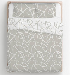 Copenhagen Home Pablo Reversible King Size Duvet Cover Set With Pillowcases - Stone - thumbnail 3