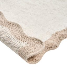 Beliani Bath Mat Nangal Brown/ Beige 60 X 90 Cm Cotton - thumbnail 5