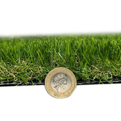 "Pebble Beach 35mm Artificial Grass, Value For Money, Pet-Friendly, Realistic Fake Grass-8M(26'3"") X 4M(13'1"")-32M²" - image 1
