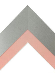 Frames By Post Metro Light Grey Frame With Pink Mount For Image Size 15 X 10 Inch - thumbnail 3