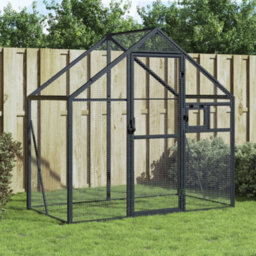 Vidaxl Aviary Anthracite 179X100X185 Cm Aluminium - thumbnail 2
