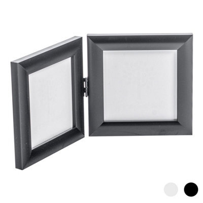 "Nicola Spring Folding 2 Photo Frame - 4 X 4"" - Black" - image 1