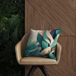 Warren Reed Designer Abstract Tropical Leaves Outdoor Cushion 45Cm X 45Cm - thumbnail 2