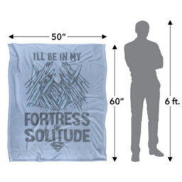 DC comics Superman Fortress Of Solitude Blanket Multicoloured (One Size) - thumbnail 5