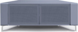 "Mda Designs Corvus Corner-Friendly Grey Beamthru Doors Tv Cabinet For Flat Screen Tvs Up To 50""" - thumbnail 6