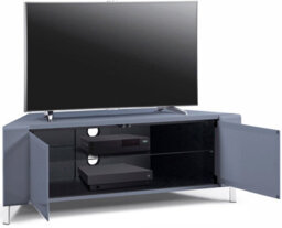 "Mda Designs Corvus Corner-Friendly Grey Beamthru Doors Tv Cabinet For Flat Screen Tvs Up To 50""" - thumbnail 4
