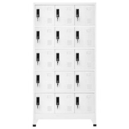 Walplus Locker Cabinet White 90X40X180 Cm Steel - thumbnail 2