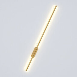 Living And Home Modern Gold Linear Long Tube Aluminum Led Indoor Wall Light Wall Sconce 100Cm Warm Light - thumbnail 4