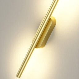 Living And Home Modern Gold Linear Long Tube Aluminum Led Indoor Wall Light Wall Sconce 100Cm Warm Light - thumbnail 7