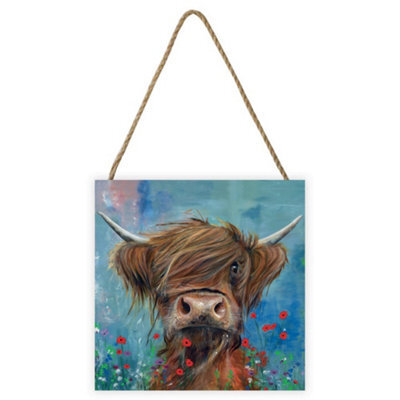 Julia Pankhurst Bruce Wooden Block Blue/brown (80Cm X 60Cm)