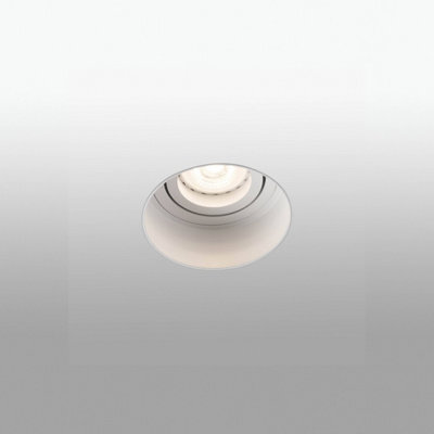 Luminosa Lighting Luminosa Hyde White Tiltable Round Recessed Downlight Trimless, Gu10 - image 1