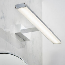 Luminosa Lighting Luminosa Axis Led 1 Light Bathroom Wall Frosted Polypropylene, Chrome Abs Plastic Ip44 - thumbnail 4