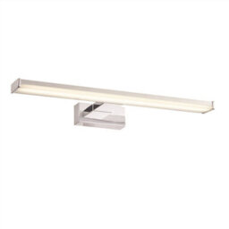 Luminosa Lighting Luminosa Axis Led 1 Light Bathroom Wall Frosted Polypropylene, Chrome Abs Plastic Ip44 - thumbnail 1