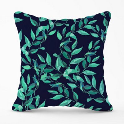 Warren Reed Designer Delicate Green Foliage Cushions 60Cm X 60Cm - image 1