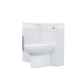 Nes Home 900 mm White Lh Basin Sink Vanity Cabinet Wc Unit Btw Toilet Melbourne - thumbnail 6