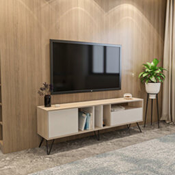 Decorotika Mistico Tv Stand Tv Unit For Tvs Up To 80 Inch White And Cordoba - thumbnail 2