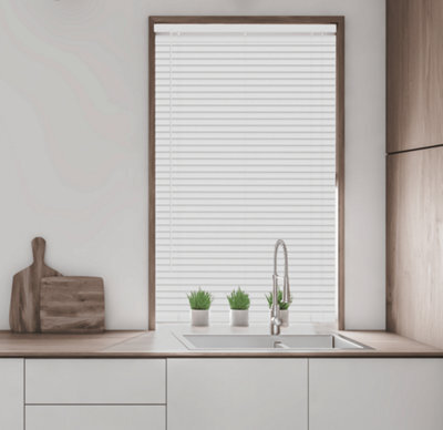Caecus Blinds Caecus Caecus Pvc Venetian Blinds White 135Cm Width X 150Cm Drop - image 1