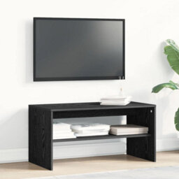 Berkfield Tv Cabinet Black Oak 80X40X40 Cm Engineered Wood - thumbnail 3