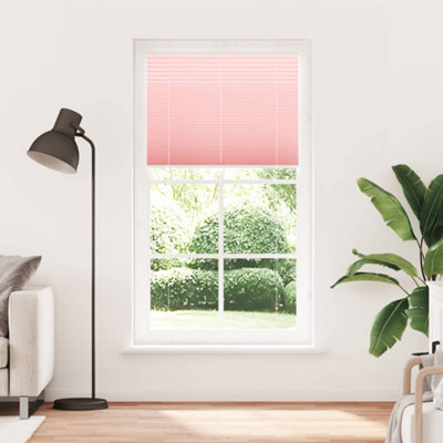 Berkfield Modern Pleated Blind Pink 105X200 Cm Fabric Width 104.4 Cm Polyester - image 1
