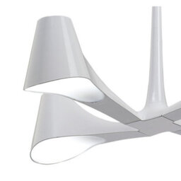 Luminosa Lighting Luminosa Ora Telescopic Convertible To Semi Flush 4 Light E27, Gloss White/polished Chrome - thumbnail 7