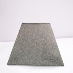 "12"" Empire Square Linen Lampshade - Grey" - thumbnail 2