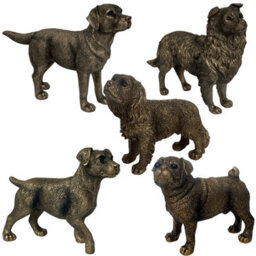 Animal Crackers King Charles Spaniel Dog Figurine, Leonardo Reflections Bronzed, Gift Boxed - thumbnail 8