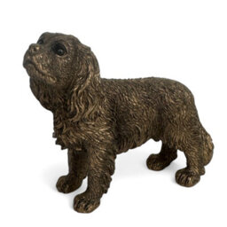 Animal Crackers King Charles Spaniel Dog Figurine, Leonardo Reflections Bronzed, Gift Boxed - thumbnail 2
