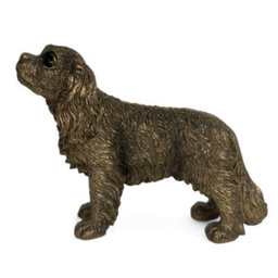 Animal Crackers King Charles Spaniel Dog Figurine, Leonardo Reflections Bronzed, Gift Boxed - thumbnail 3
