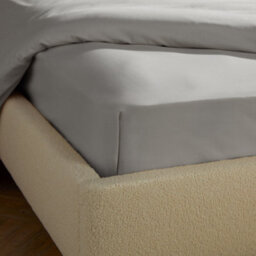 Silentnight Brushed Cotton Fitted Sheet - Silver - thumbnail 2